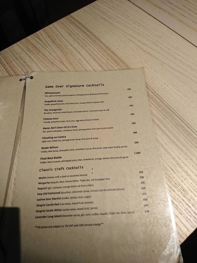 ป้ายราคาหรือสมุดเมนู