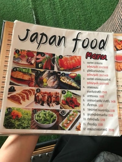ป้ายราคาหรือสมุดเมนู