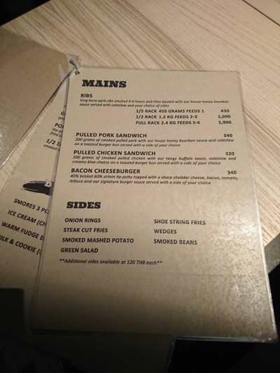 ป้ายราคาหรือสมุดเมนู