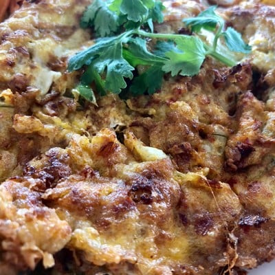 ทำได้ดีมากด้านรอกกรอบเกรียมด้านในสุกหอม