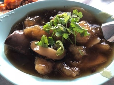 เมนูของร้าน กระเพาะปลานายบ๊วย