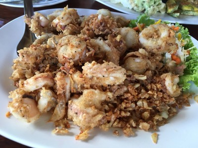 หมึกไข่ทอดกระเทียม