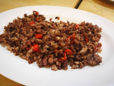 หมูสับผัดหนำเลี้ยบ