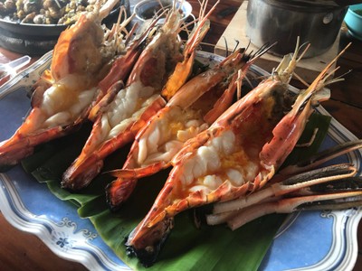 กุ้งแม่น้ำเผา