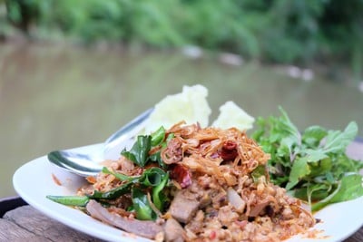 เมนูของร้าน ชลลชาติริมธาร