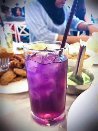 น้ำอัญชันมะนาว