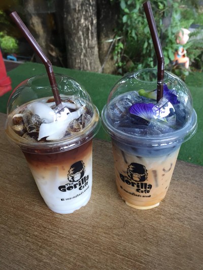 กาแฟมะพร้าวอ่อน ลาเต้อัญชัน