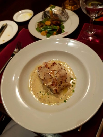 French Snow Fish With Truffle Sauce