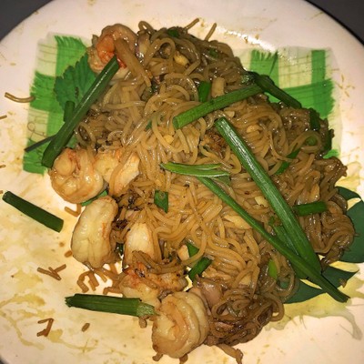 สปาเกตตี้กุ้งขนมจีน 🍤 สปาเกตตี้กุ้งขนมจีน 🍤