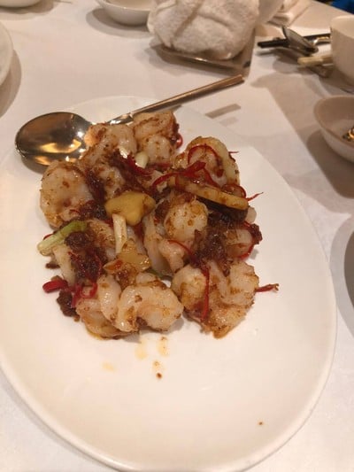 กุ้งผัดซอสXO