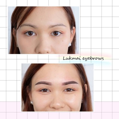 เปรียบเทียบให้เห็นชัดๆ ต่อไปนี้ทุกเช้าไม่เสียเวลาเล็งแล้วค่ะ หลังลอกสีจะติดแบบธร