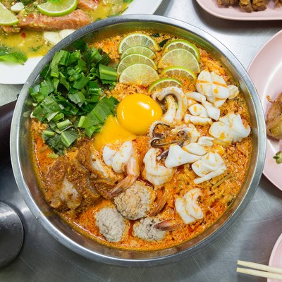 เมนูของร้าน เจ๊โอว ข้าวต้มเป็ด