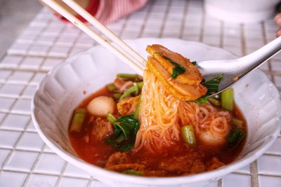 เมนูของร้าน เจ๊หวี่ ก๋วยเตี๋ยวเย็นตาโฟ