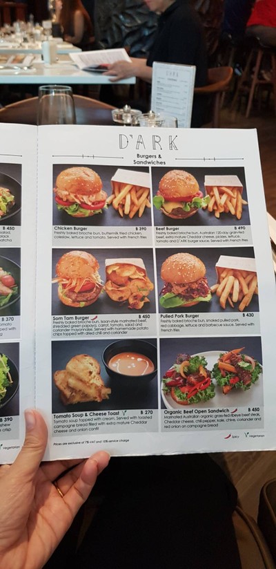 ป้ายราคาหรือสมุดเมนู