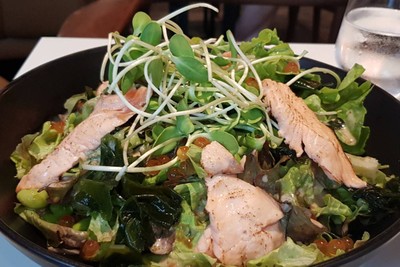 Salmon Sashimi Salad