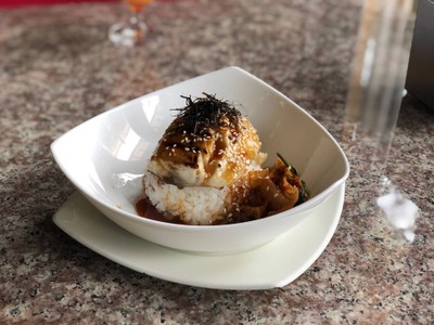 ข้าวหน้าปลาซาบะเทอริยากิ