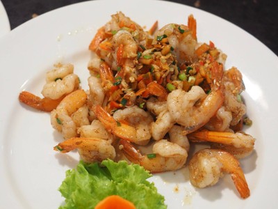 กุ้งผัดพริก