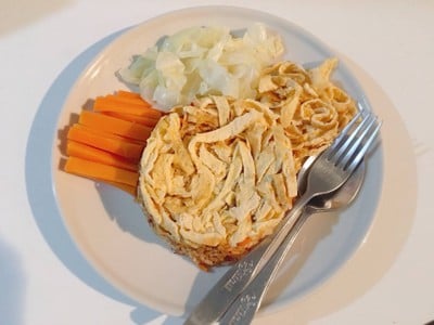 ข้าวผัดน้ำพริกไข่ฝอย (ฉบับเก็บครัว)