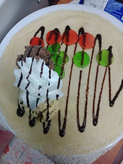 เครปเย็นไอศรีมสไตส์ญี่ปุ่น