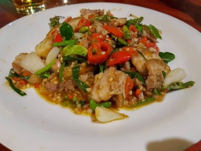 หมูป่าผัดพริก
