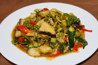 ปลาคังผัดฉ่า