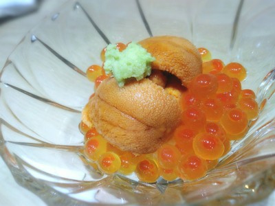UNI Ikura With Dashi Sauce