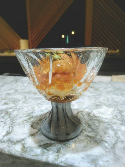 UNI Ikura With Dashi Sauce