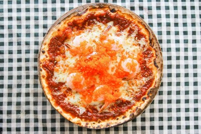 Pizza หน้ากุ้งโรยไข่กุ้งเน้นๆ