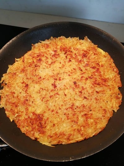 วิธีทำ Eggs baked in Hash Browns