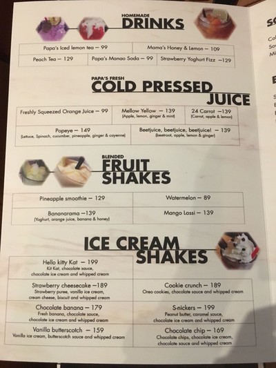 ป้ายราคาหรือสมุดเมนู