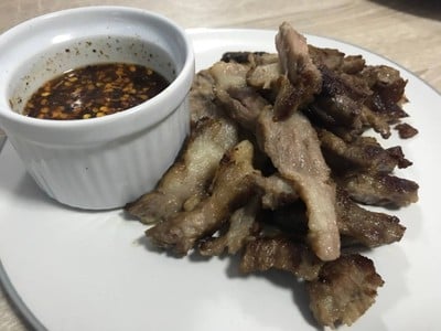 วิธีทำ เนื้อโหนกย่างเกลือ (grilled meat with salt)