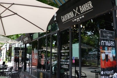 หน้าร้าน California Barber & Coffee Shop