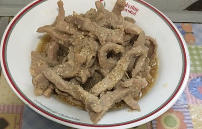 เมนูหมูหอมพริกไทยงาขาว