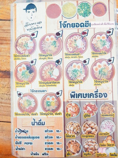 ป้ายราคาหรือสมุดเมนู