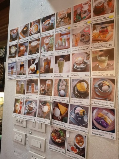 ป้ายราคาหรือสมุดเมนู