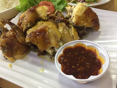 ไก่ย่างอบน้ำผึ้ง