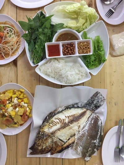 ปลานิลเผา