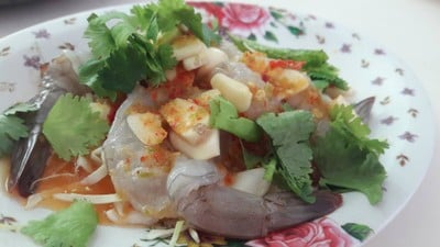 กุ้งแช่น้ำปลา