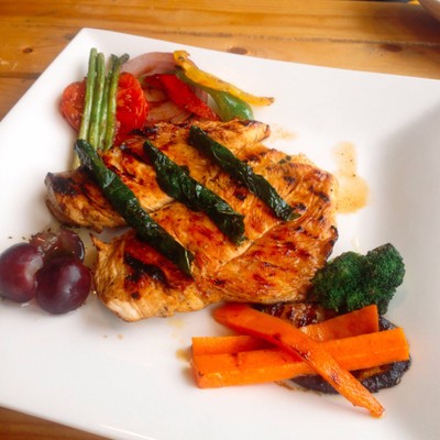 สเต็กไก่ใบชะพลู