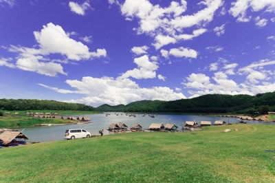 บรรยากาศ อ่างเก็บน้ำห้วยกระทิง