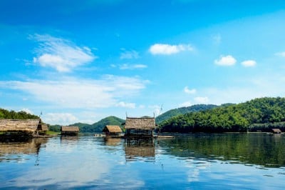 บรรยากาศ อ่างเก็บน้ำห้วยกระทิง