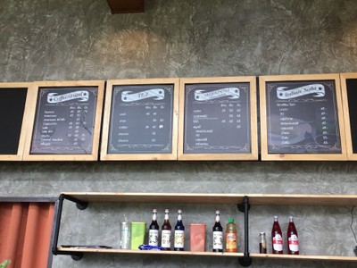 ป้ายราคาหรือสมุดเมนู