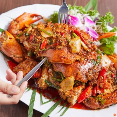 เมนูของร้าน ไพบูลย์กุ้งเผา ทะเลซีฟู้ด