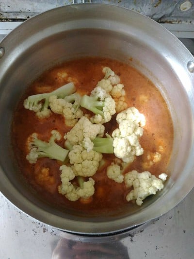 วิธีทำ แกงส้มกุ้งดอกกะหล่ำ