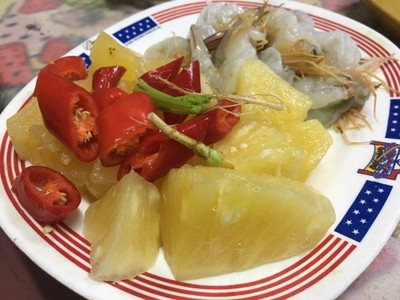 วิธีทำ กุ้งแชบ๊วยทอดซอสสับปะรด