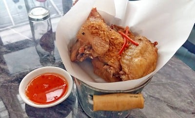 ปีกไก่อวบทอดน้ำปลา