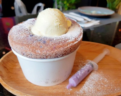 Sweet Purple Potato Mini Souffle