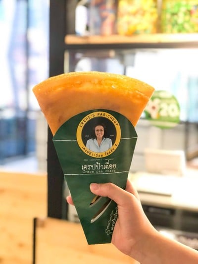 แป้งเครปร้อนๆ ได้แล้ว