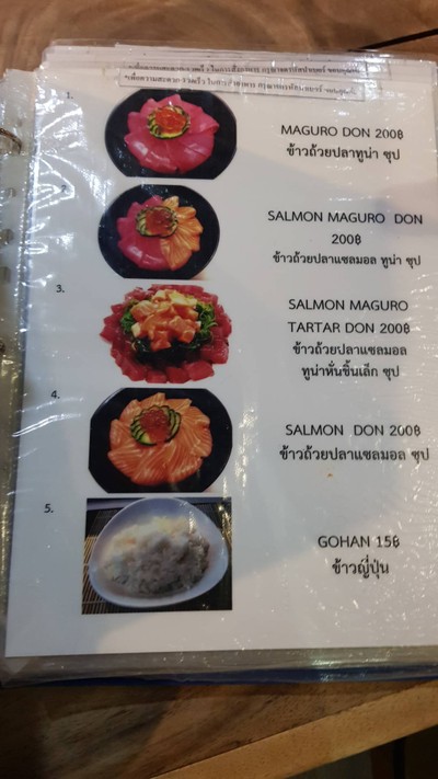 ป้ายราคาหรือสมุดเมนู