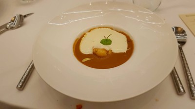 ซุปล็อบสเตอร์ครีมบรั่นดี